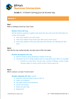 Problem Solving Journal with Design Booklet answer key icon