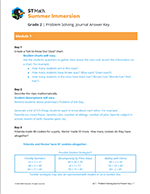 Problem Solving Journal with Design Booklet Answer Key icon