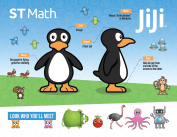 A poster of JiJi and many other critters from the ST Math games