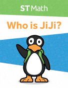 A poster of JiJi waving with their left wing.  The poster reads 'Who is JiJi?'