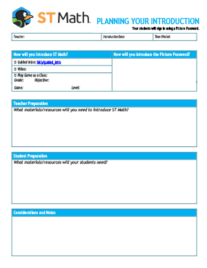 Text to visual planning form