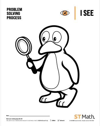 Early Learning Problem Solving Process Coloring Sheets