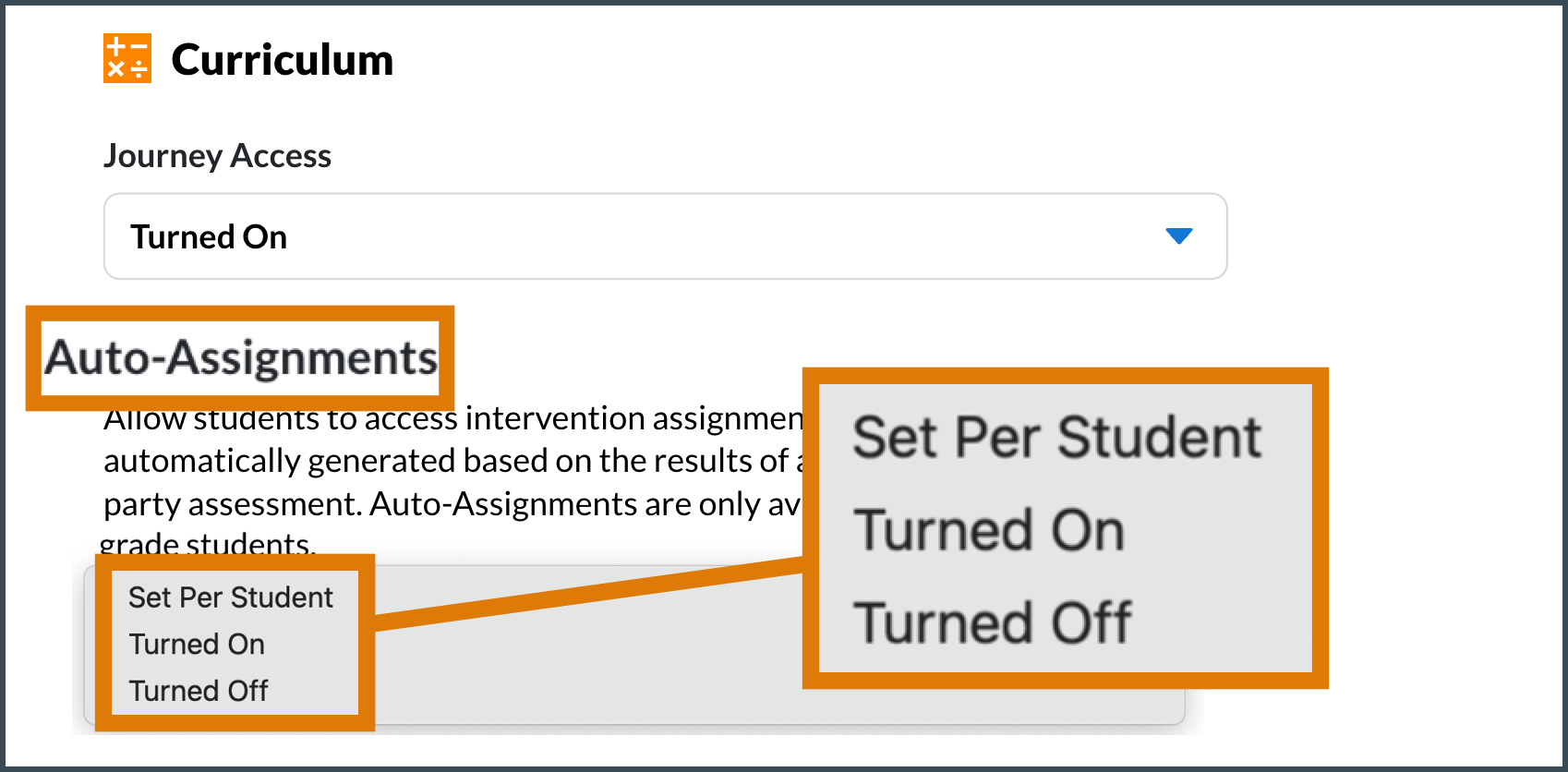 Auto assignment options image