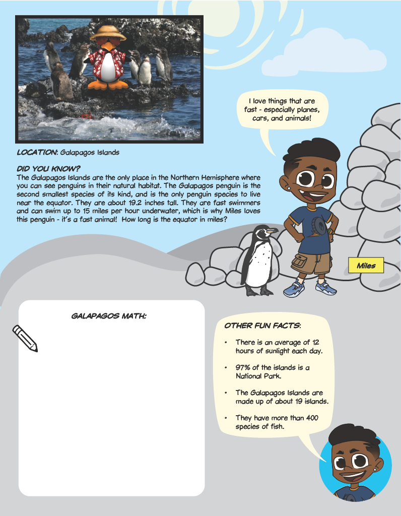 A fun fact sheet about the Galapagos Islands