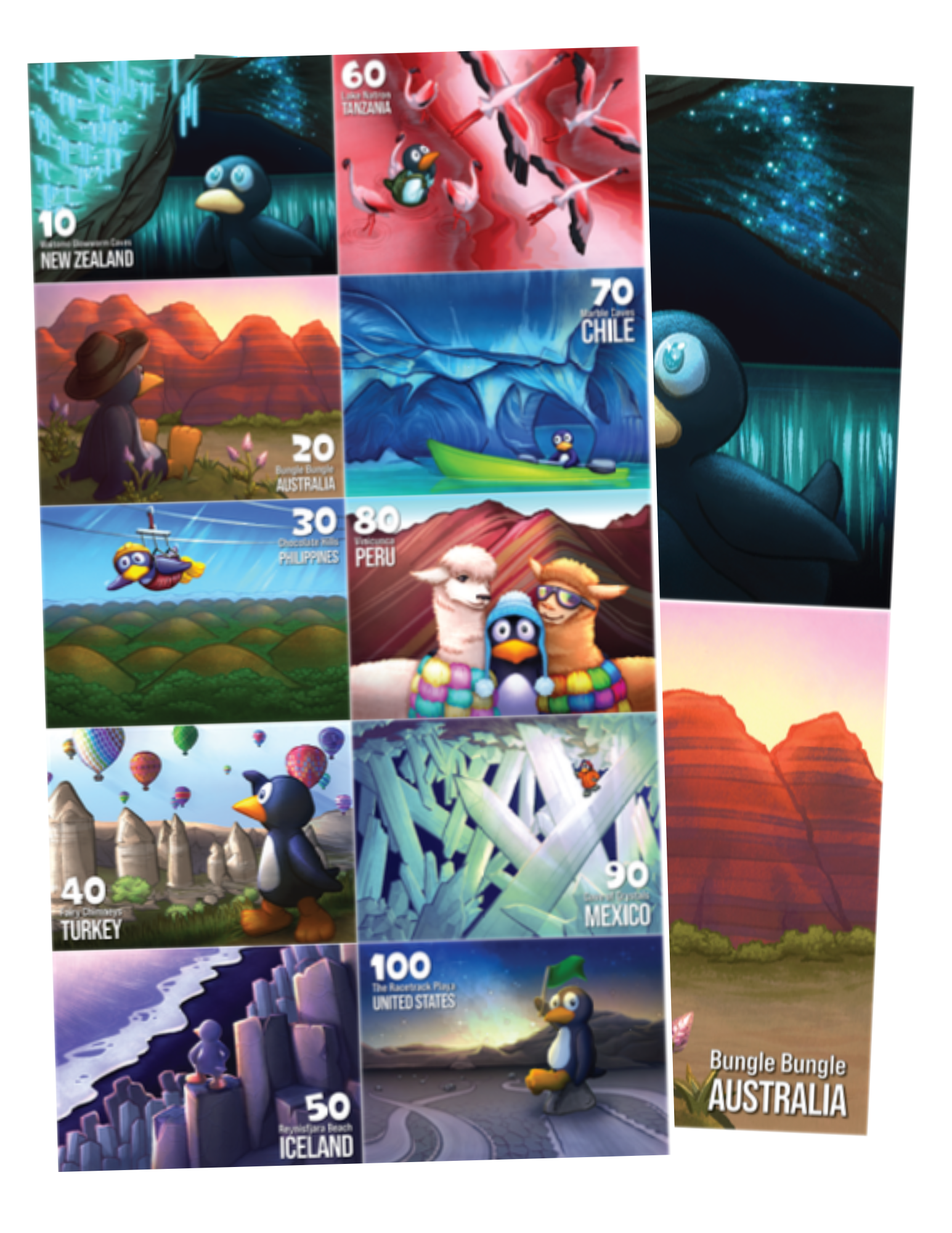 10 postcards